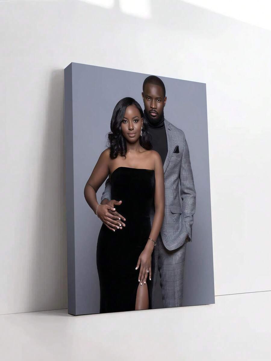 1幅定制帆布墙画，个性化无框海报，温馨室内装裱帆布画，适合复活节装饰、婚礼纪念品、母亲节、父亲节礼物、个性化纪念礼物，适用于复活节、婚礼、母亲节、父亲节、情人节、房间装饰、可定制商品、卧室装饰、定制礼物、图片、照片、装裱墙画、送给挚友的礼物、送给家人的礼物、生日礼物、送给男友、女友、家人、爱人、朋友的礼物，永恒的爱