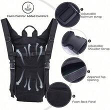101.44 Oz Outdoor Sports Hydration Backpack, Unisex, Lightweight Hydration Bladder, Suitable For Outdoor Running, Hiking, Cycling, And As A Holiday Gift. - 軍綠色 - 查看 5