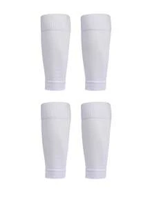 2 Pairs Youth 4-14Y Football Shin Guards Leg Warmers, Breathable Leg Sleeves Compression Calf Supports Soccer Leg Warmers, Sweat-Wicking Athletic Leg Sleeves For Running, Fitness - Multicolor - View 7