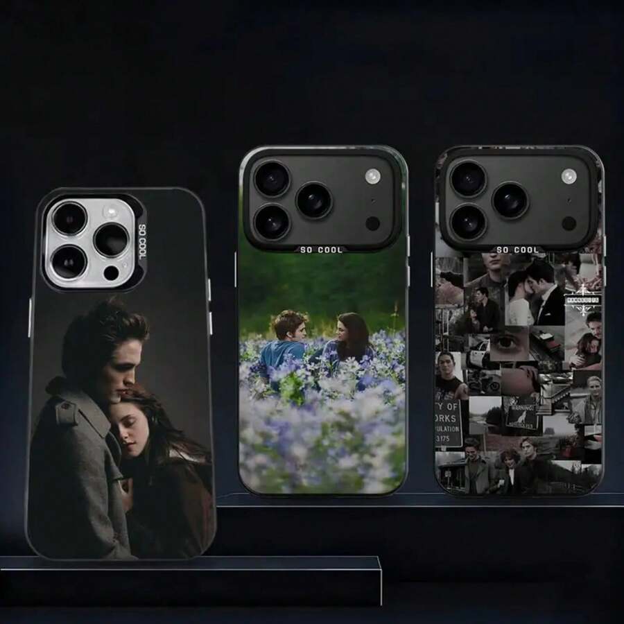 Funda de teléfono T-Twilight TV para 17,16,15,14,13,12,11,Pro,Max,Plus, cubierta mate negra a prueba de golpes - z8 - Ver 1