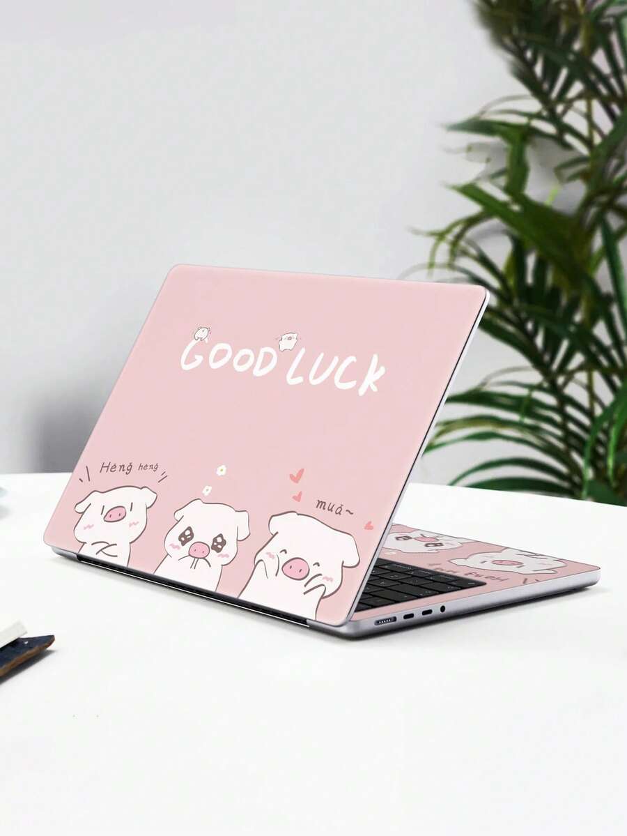 2pcs Printed Pattern DIY Scratch-Resistant Protective Stickers For 15.6-16 Inch Laptops, Compatible With HP, Apple, Asus, Compaq, - Multicolor - View 1