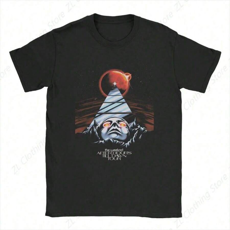T ShirtMen's T-Shirt After Hours Til Dawn Tour - 黑色 - 查看 1
