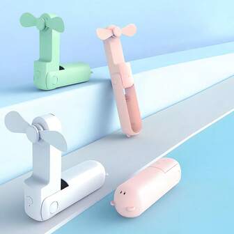 Portable Foldable Fan, Handheld Mini Fan, Travel Fan, 270° Adjustable, Rechargeable Pocket Fan, Essential For Summer