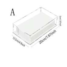 Estante acrílico para toallas de invitados, soporte transparente para papel higiénico de baño, estante para papel desechable, adecuado para baño, cocina, fiestas, bodas y diversas ocasiones - transparente - Ver 9