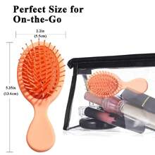 Mini Wet Hair Brush 12 Pieces, Hair Brush For Travel, Mini Brush For Most Hair Types, Travel Brushes For Hair, Bridesmaid Gifts, Pink - Pink - 查看 6