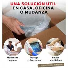 YUREX Papel Burbuja para Empaque 30 cm x 5 m Rollo Burbujas de Plástico Protege Objetos Frágiles contra Rayones Plastico Burbujas Embalaje Absorbe Impactos sin Dejar Marcas Hule Espuma de Poliburbuja - 30 cm x 10 m - Ver 4