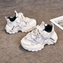 2025 Breathable Mesh Soft Bottom Sneakers For Toddlers, Spring/Autumn - White - View 1