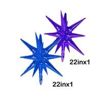 144件套音乐猎人KPOP主题气球拱门套装，包含爆裂星、迪斯科星、星形和音符铝箔气球，以及浅粉色、深紫色、浅紫色和蓝色乳胶气球。适用于生日派对、舞会装饰、单身派对和迪斯科主题活动。 - 彩色 - 查看 12