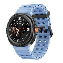 Marine Silicone Sport Band Compatible With Samsung Galaxy Watch 8 Classic 46mm Men Women, Soft Silicone Sport Breathable Band For Galaxy Watch 8 Strap 44mm 40mm,LightBLue - Lightblue - 查看 1