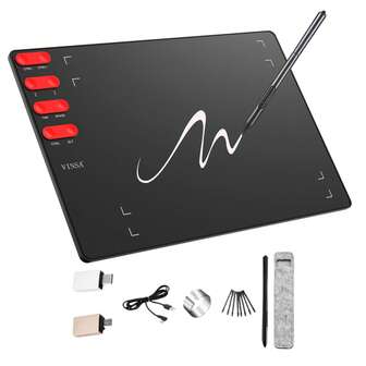 ‌11 Inch Digital Drawing Tablet With An 8192 Level Battery Free Pen, Featuring 8 Shortcut Keys, Tilt Sensitivity, And A 266 PPS Reporting Rate For Smooth Drawing. Compatible With Windows, MacOS, Android Phones, And Tablets, Ideal For Painting, Design, And Online Teaching. (Note: To Connect To A Phone/Tablet, The Device Must Use An Adapter And Support OTG Functionality.) Elegantly Packaged, Perfect As A Christmas Gift For Friends And Family.