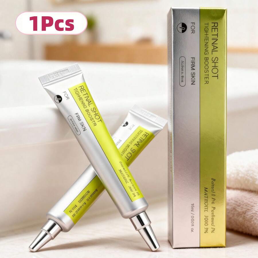 Retinol Serum For Face, Anti-Aging Firming Booster | 0.1% High-Purity Retinal, Hyaluronic Acid & Peptides | Fades Wrinkles & Fine Lines, Minimizes Enlarged Pores, Improves Skin Texture | Micro-Particle Deep Absorption, Reduces Irritation | Boosts Skin Elasticity & Radiance, Hydrating Lifting Serum | Night Use Skincare, 15ml - RS-TB1 - 查看 1