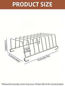 رف تحميص من الفولاذ المقاوم للصدأ للقلاية الهوائية، رف تحميص من الفولاذ المقاوم للصدأ، رف تبريد للتوست والبان كيك والخبز - يمكن تحميص شرائح خبز متعددة في وقت واحد، مناسب للاستخدام المنزلي والمطبخ والتخييم والمطاعم، ملحقات الخبز - فضي - مشاهدة 6