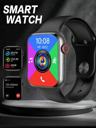 1.85" HD Curved Color LED Screen Smart Watch For Women, Supports Multi-Language, Full Touch Screen, Built-In Music Player, Calling, Notifications And Games, 200mAh Large Battery