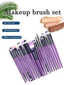 29/8/1pc Makeup Sponge Set, Makeup Brush Set Includes 20 Makeup Brushes (Powder Brush, Blush Brush, Highlighter Brush, Eyeshadow Brush, Mascara Brush, Eyeliner Brush, Contour Brush), 3 Triangle Makeup Sponges For Loose Powder & Setting, Soft Triangle Puff For Body Powder, Makeup Blending Sponges, Makeup Tools + 3 Makeup Blenders, 1 Waterproof Cosmetic Bag For Storage, 2 Large Round Powder Puffs