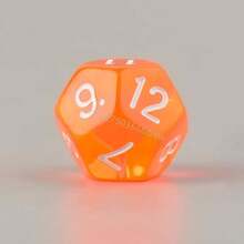 10 piezas de dados acrílicos transparentes de 12 caras, cubos de números digitales con esquinas redondeadas R9CE - 1 - Ver 2