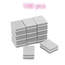 10/50/100個迷你美甲拋光塊，適用於壓克力甲與天然指甲，100/180目大容量拋光塊，專業美甲拋光使用 - 彩色 - 查看 18