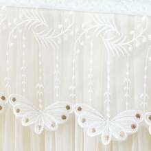 Bedside Table Dust Cover, Lace Polyester Dust Cover, Small Lace Tablecloth, Cabinet Dust Cover, Exquisite And Beautiful Design,  Full-Coverage Dust Cover, Combining Practicality And Aesthetics - White - View 7