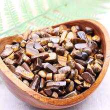 Natural Yellow Tiger's Eye Stone Chips - Aquarium Filler, Potted Plant & Fish Tank Decor, Jewelry Making, Decoration, Garden, Fountain, Other DIY Projects, Holiday Gifts