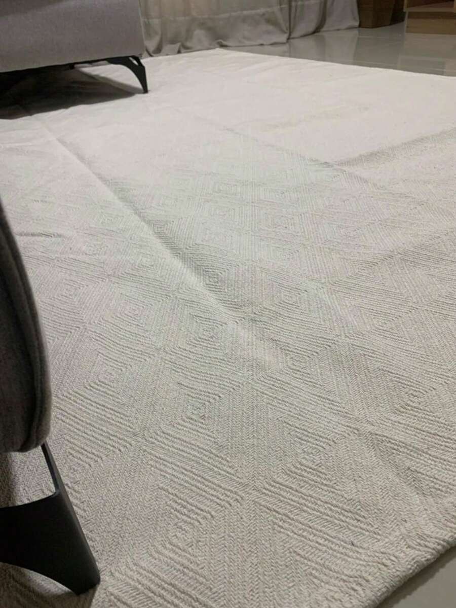 Living Room Or Bedroom Rug, Various Sizes, 100% Cotton. Thick And Very Soft, Machine Washable! - Raw Diamond - View 1