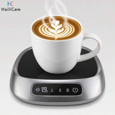 Hailicare USB Temperature Maintaining Cup Pad, Smart Constant Temperature Touch Heating Coaster, 3 Temperature Settings, Suitable For Water, Milk Tea, Coffee And Other Beverages, Home And Office Use, Can Be Given As Christmas Gift To Parents And Friends