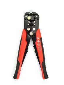 Professionell automatisk kabelskalare - Multifunktionell, 24-10AWG-räckvidd, snabb avisolering och kapning av kabelkrymptång med halkfritt handtag, för hemrenovering, reparation av apparater och bilunderhåll, manuellt verktyg för elektriker