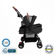 Carreola Cochecito Plegable Para Mascotas Con Capazo Carrito - Azul oscuro - Ver 10
