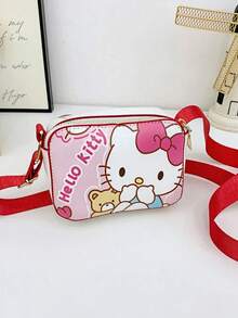 1 PC Sanrio Children's Bag Katy Cat Girls' Cross Body Bag Fashion Princess Bag Baby Cute Cartoon One Shoulder Handheld Girls' Bag - Multicolor - View 9