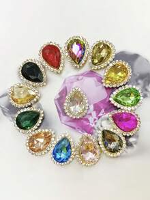 10/30颗双层水滴向日葵玻璃水钻 | DIY发饰/包包/婚礼装饰 | 情人节、斋月、宰牲节及其他节日的完美礼物