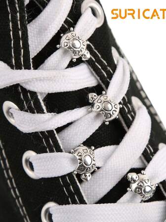 Suricat 6pcs Gothic Cute Cartoon 3D Sea Turtle - DIY Home Decor And Craft Accessories, Shoes DIY Decoration, Adorable Y2K Shoe Charms, Suitable For Spring/Summer And Halloween