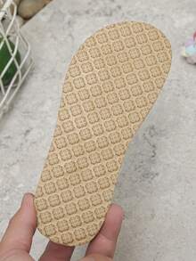 1双女童夏季平底凉鞋，波西米亚风时尚蝴蝶结魔术贴舒适软底防滑沙滩鞋，适合户外穿着 - 彩色 - 查看 10