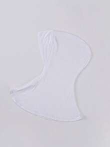 FADZOYLE 3pcs/Set Plain Short Neck Scarf, Paired With Abaya, Balaclava Hat And Hooded Lining Scarf, Minimalist Design, Suitable For Daily Life, Sports, Yoga, Fitness And Fashion Styling. - Multicolor - View 14