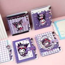 Sanrio 1 Book/Snario Kuromi Square Classification Coil Book Cute Cartoon Separated Magnetic Buckle Notebook Gift 65 Pages (Random Style) - Multicolor - View 3