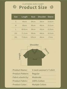 Women's V-Neck T-Shirt With American Flag Print Home Of The Free Because Of The Brave Patriotic Graphic Tee Fclothes Independence Day - 白色 - 查看 4