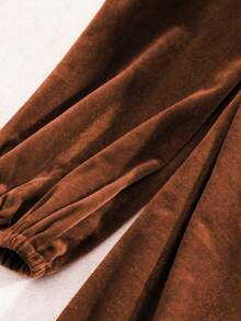 Women's New Fashion Elegant Long Party Dress, Valentine's Day Dress, Party Dress - Brown - View 7