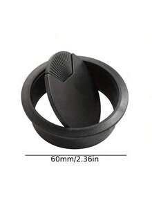 4pcs 60mm Plastic Desktop Cable Grommet Covers, Round Cable Management Grommets For Computer Desks