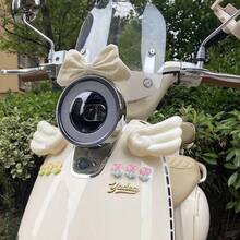 AD 郁金香半透明装饰贴纸，适用于电动汽车、摩托车、汽车，3D立体花卉贴纸，少女风花卉装饰贴纸