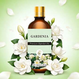 100ml/30ml/10ml Óleo Essencial de Gardênia, Óleo Essencial de Gardênia, Adequado para Difusor, Umidificador, Fabricação de Sabonete/Vela, Unissex, Presente Ideal