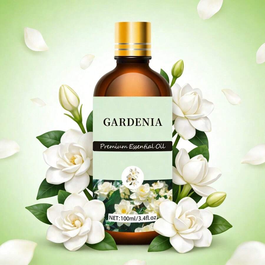 100毫升/30毫升/10毫升栀子花香氛精油，栀子花精油，适用于香薰机、加湿器、肥皂/蜡烛制作，男女皆宜，理想礼品