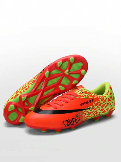 Zapatos de fútbol para deportes competitivos de todas las temporadas, adecuados para adolescentes, estudiantes escolares, entrenamiento de fútbol, partido de fútbol, con tacos blandos, cómodos y antideslizantes