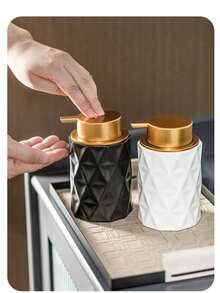 极简陶瓷泡沫瓶，适用于乳液、洗手液、沐浴露、洗发水、慕斯，酒店及家用可重复灌装分配器