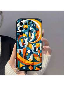 Coque de téléphone compatible avec Galaxy A54 A71 A72 A73 S22 S23 Ultra, en silicone souple noir, motif abstrait de Pablo Picasso. Coque compatible avec iPhone 17 Pro, 17 Pro Max, 17, 16 Pro - Z1 - Voir 4