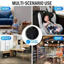 2026 Upgraded 2.4Ghz WiFi Camera, Compact Size, Wireless Nanny Cam With Long Standby Time, Motion Detection Alert And Real-Time Recording, Suitable For Indoor Monitoring, HD Camera - Black - View 5