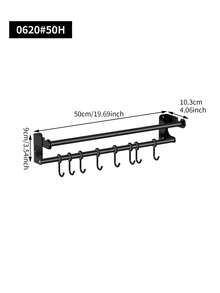 Wall-Mounted Multi-Purpose Storage - Kitchen Organizer Hook Rack Utensils & Accessories A Kitchen Storage Rack,Easy To Install Without Drilling,Space-Saving For Storing Utensils,Towels,And Cookware/Pans, A Great Item For Home Kitchen Organization - Multicolor - View 14