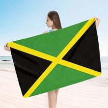 1pc Quick-Dry Ultra-Fine Fiber Beach Towel - Super Absorbent, Lightweight, Sand-Proof, Suitable For Travel, Swimming, Fitness, Yoga - Ideal For Beach Lovers And Travelers - Perfect For Relaxing By The Pool And Outdoor Activities Bathroom Decor - Green - View 14