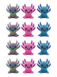 TendenciaPaquete De 12 Mini Figuras Ajolote Colorido Juguete FiestasCalidad premium - 1 - Ver 5