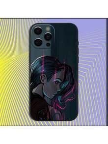 Custodia per telefono compatibile con Anime Arcane J-Jinx L-LOL, adatta per iPhone 16, 15, 14, 13, 12, 11, Pro, X, XS, Max, XR, Plus, Mini, in morbida cover nera. Compatibile anche con 17 Pro, 17 Pro Max e 17. - Z6 - Visualizzare 5