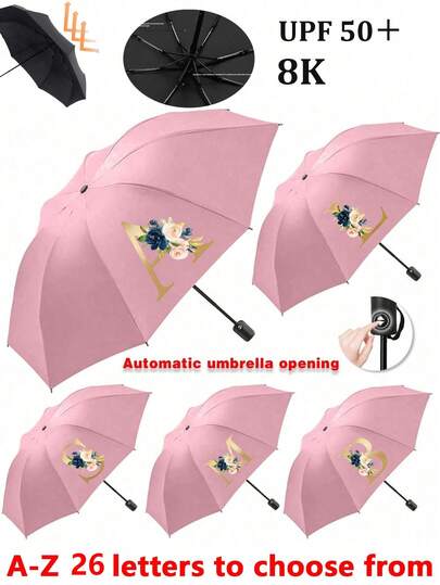 Foldable Umbrella, Sun Umbrella, Travel Essential, Mini Pocket Dual-Use Sunscreen Portable Travel Umbrella, Fully Automatic, UV Protection, Thickened, Unisex, Windproof, Compact Folding Umbrella, Sunshade Outdoor Umbrella, Cute Camping Umbrella, Unisex Foldable Large/Small/Medium Size, Waterproof