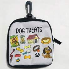 1 pieza Bolsa para snacks con diseño de perro, set de entrenamiento para mascotas con gancho y cremallera - Bolsa para desechos de mascotas, bolsa de entrenamiento para cachorros y mascotas - Multicolor - Ver 11
