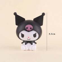 SANRIO 27件套库洛米蛋糕装饰品，动漫人物摆件，三丽鸥旗帜，生日快乐，库洛米蛋糕装饰，女孩，派对玩具，儿童派对礼物 - 彩色 - 查看 6