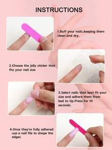 Walentynki – czerwone, ombre, luksusowe sztuczne paznokcie inspirowane baletem, z czerwonym sercem i kropkami w stylu Y2K - Wielokolorowe - Zobacz 6